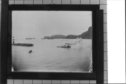 Sailing ships and barges in San Francisco Bay