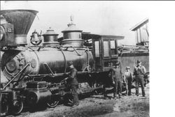 Locomotive 13 and crew