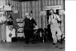 William Murray and Annie Rodgers on stage at Camp Meeker