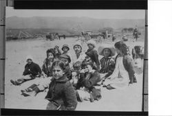 Coleman Valley School children on an outing to the ocean