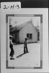 Playing baseball at Joy School