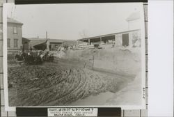 Leveling the excavation site for the new Post Office, Santa Rosa, California, Mar. 1, 1909