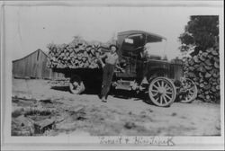 Ernest Richard Speckter and his Atterbury truck