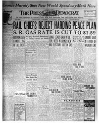 Press Democrat, Wednesday, August 2, 1922