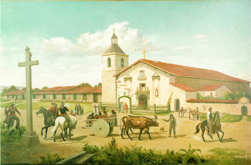 Mission Santa Clara in 1849