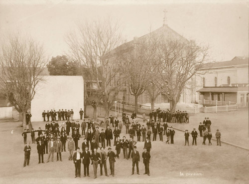 1st Division Students in the Yard, c.1892