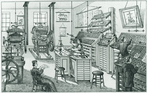 Printing office of Santa Clara College Press