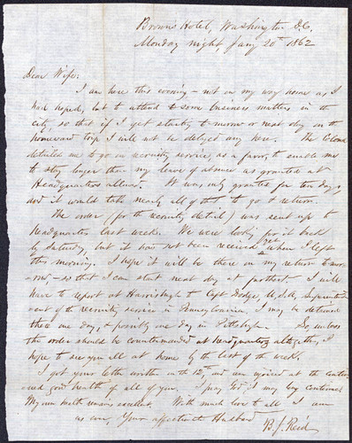 4625 Bernard to his wife, 1862