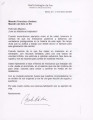 Letter from Marta Sahagun de Fox to Francisco Jiménez with translation