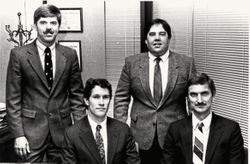 John R. O'Brien, Patrick M. Broderick, David DeWolf and Mark Shepherd, about 1989