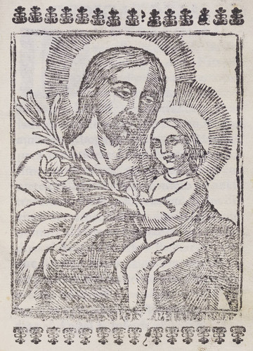 Christ holding a child