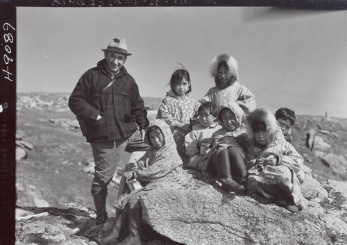 Kids on top of the island