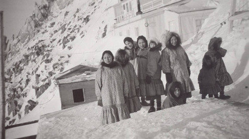 Standing in the snow