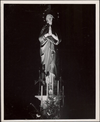 Altar Virgin Mary at Night