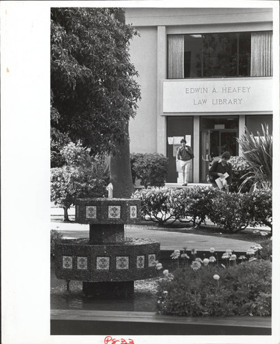 Heafey Library Fountain