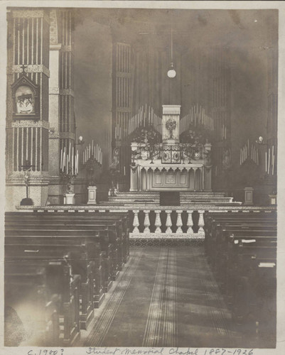 Interior Student Memorial Chapel