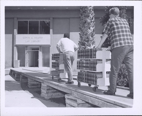 Books Entering Heafey Law Library