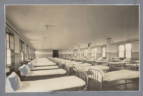 Beds with Metal Frames in the Ship