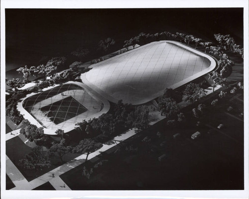 Roofed Models of Pavilion and Center