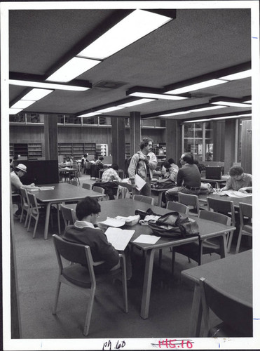 Students in Heafey Library