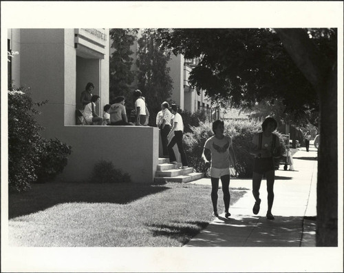 Students Outside McLaughlin Hall