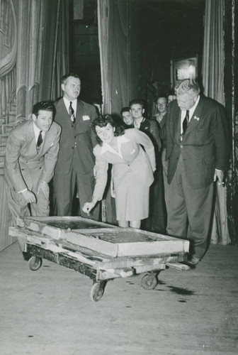 Duncan Renaldo at the Strand Theatre, East Los Angeles, California