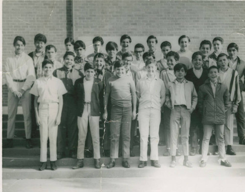 Joe Ramirez's 8th grade class at Stevenson Junior High School, Boyle Heights