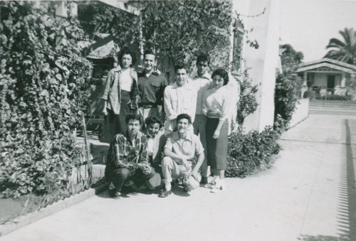 Group of friends, East Los Angeles, California