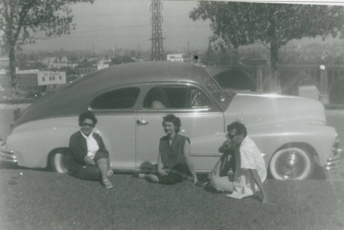 Ernestina Martinez with her brother and sister-in-law, City Terrace, East Los Angeles, California