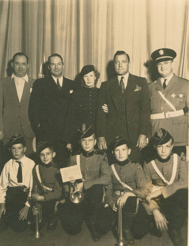 Buck Jones Ranger Band members at the Strand Theatre, East Los Angeles, California