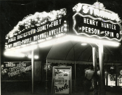 Strand Theatre marquee