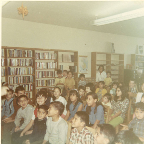 Audience at the City Terrace Library, East Los Angeles, California