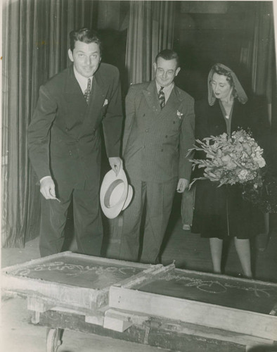 John Carroll and Joan Blondell at the Strand Theatre, East Los Angeles, California