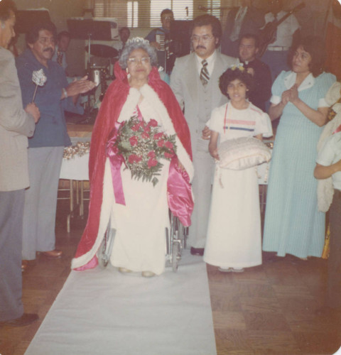 Club Ignacio Obregon Mother and Queen of 1976 ceremony honoring Lupe Aviles