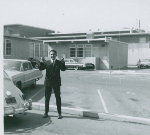 Stevenson Junior High School parking lot, Boyle Heights, California