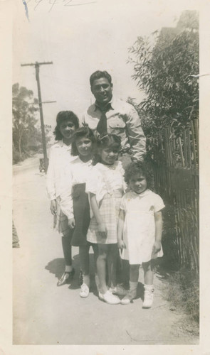Frank Estrada and four nieces