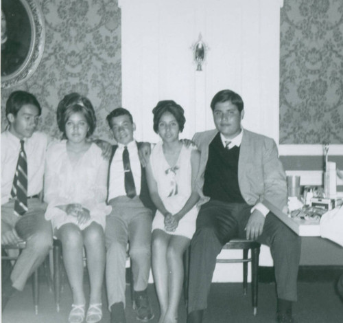 Joe Ramirez and friends at Clifton's Cafeteria, Los Angeles, California