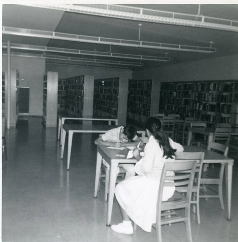 Martinez siblings at the City Terrace Library, East Los Angeles, California