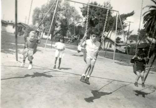 Muñoz siblings at Laguna Park, East Los Angeles, California