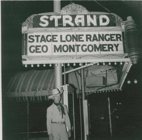 George Montgomery at the Strand Theatre