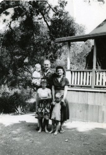 Family photo of Nancy Swenson Williams in Topanga, California