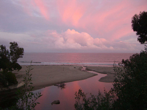 Sunrise at Topanga Beach, California