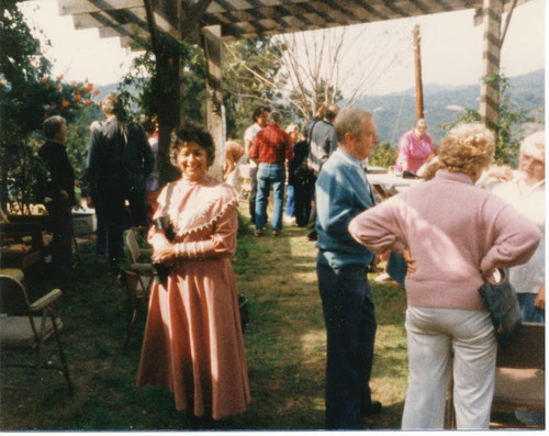 Rose Wiley at Trujillo Ranch centennial party, Topanga, California