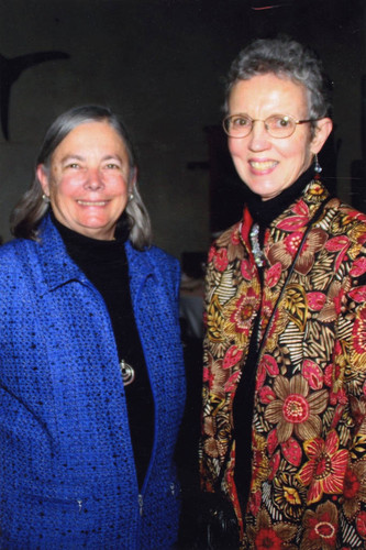 Senator Fran Pavley and Lynn Dickhoff at 2010 Topanga Chamber of Commerce Awards, Topanga, California