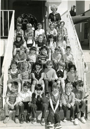 Avalon Schools, Mrs. Splane's first grade class, 1972-1973, Avalon, California (front)