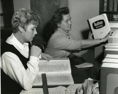 Frances Farris and Vivienne Lindsay, Lancaster Library