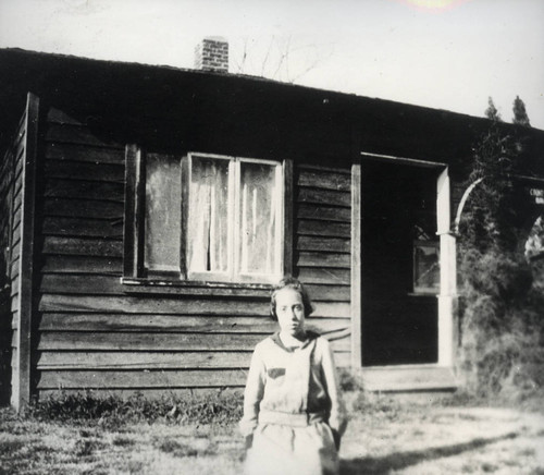 Belle Jenks at home in Willowbrook, the first branch of the County Free Library