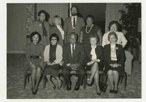 Author Alex Haley with LA County Library Staff at Library Breakfast, 1988