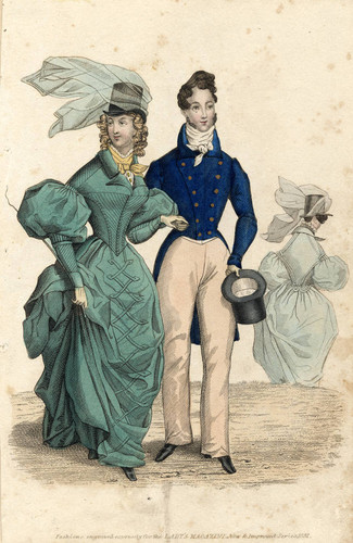 Couple in riding outfits