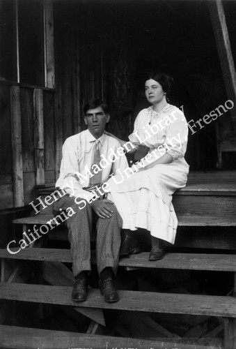 Sitting on the steps